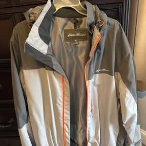 Eddie Bauer Gray and Orange Men's Jacket